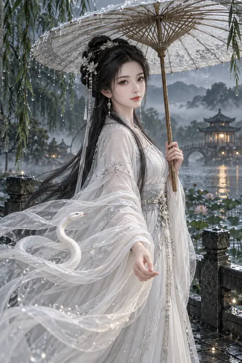 白素贞艺术参考图，非事件实景