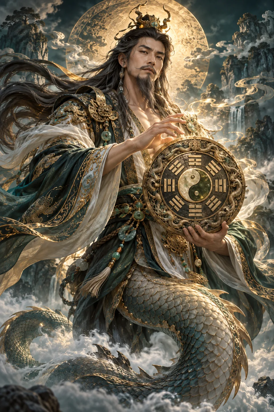 伏羲艺术想象图,非历史复原