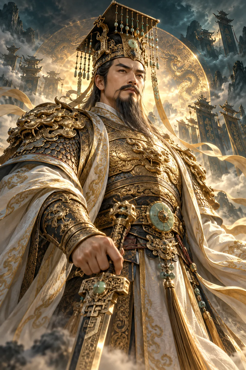 黄帝艺术插画,非事件实景