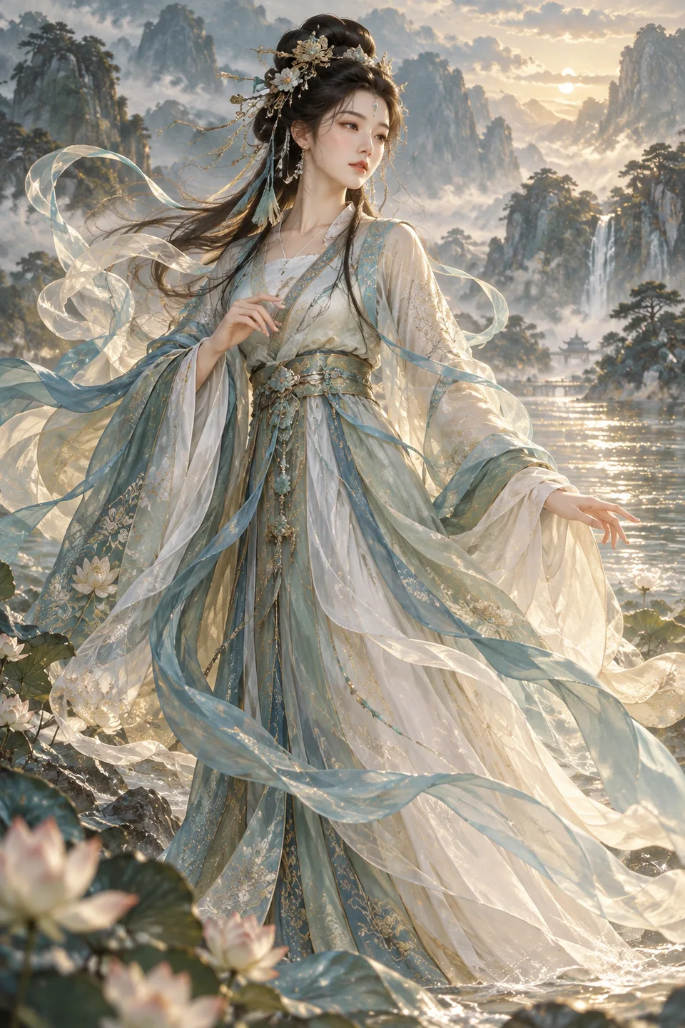 洛神艺术想象图,非历史复原