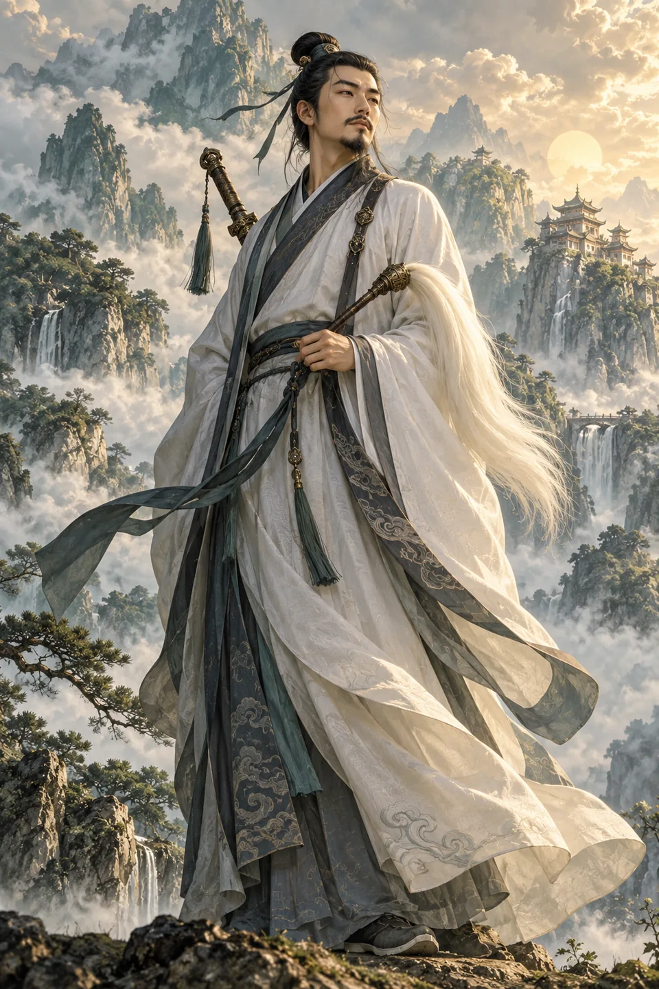 吕洞宾艺术想象图,非历史复原