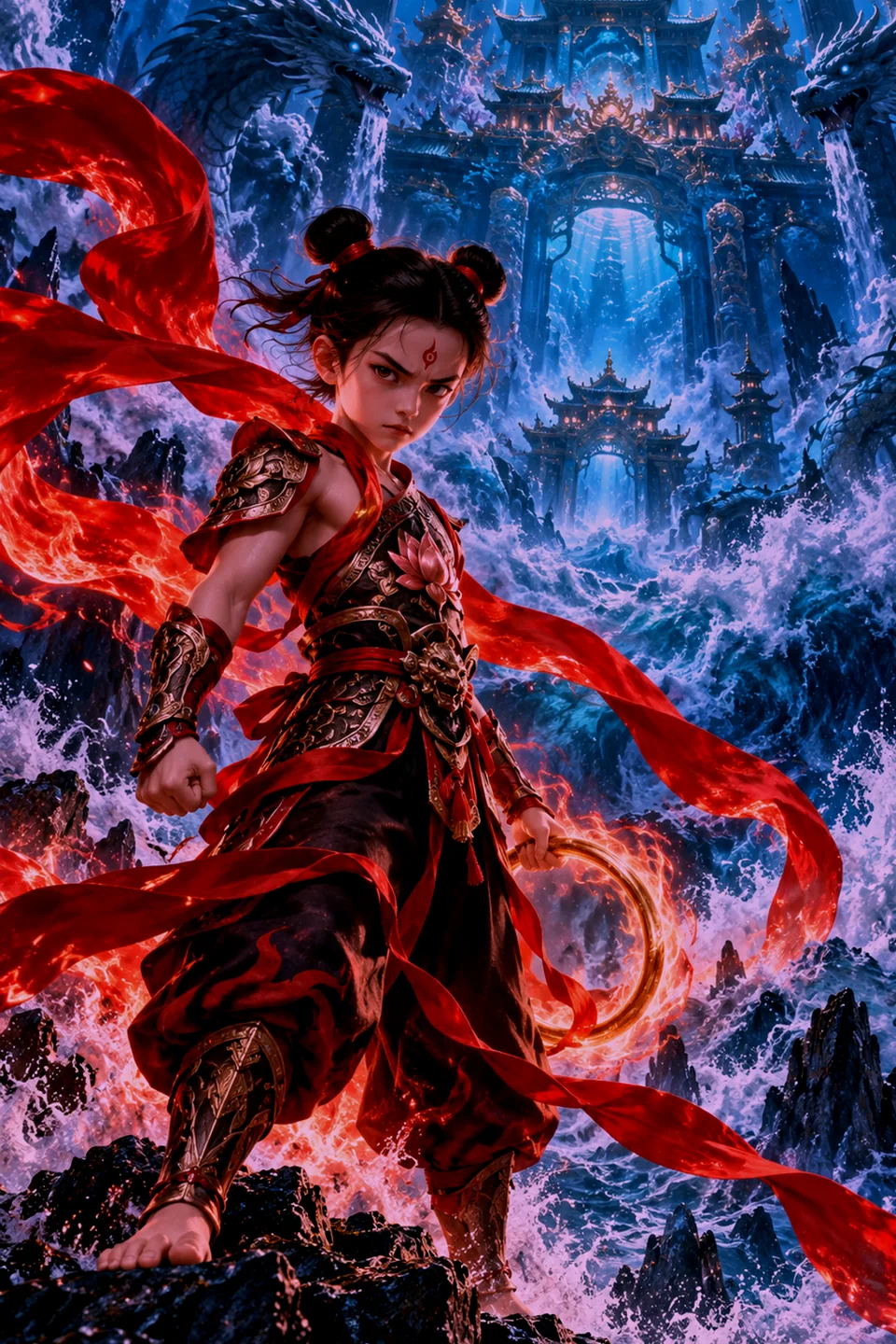 哪吒艺术想象图,非历史复原