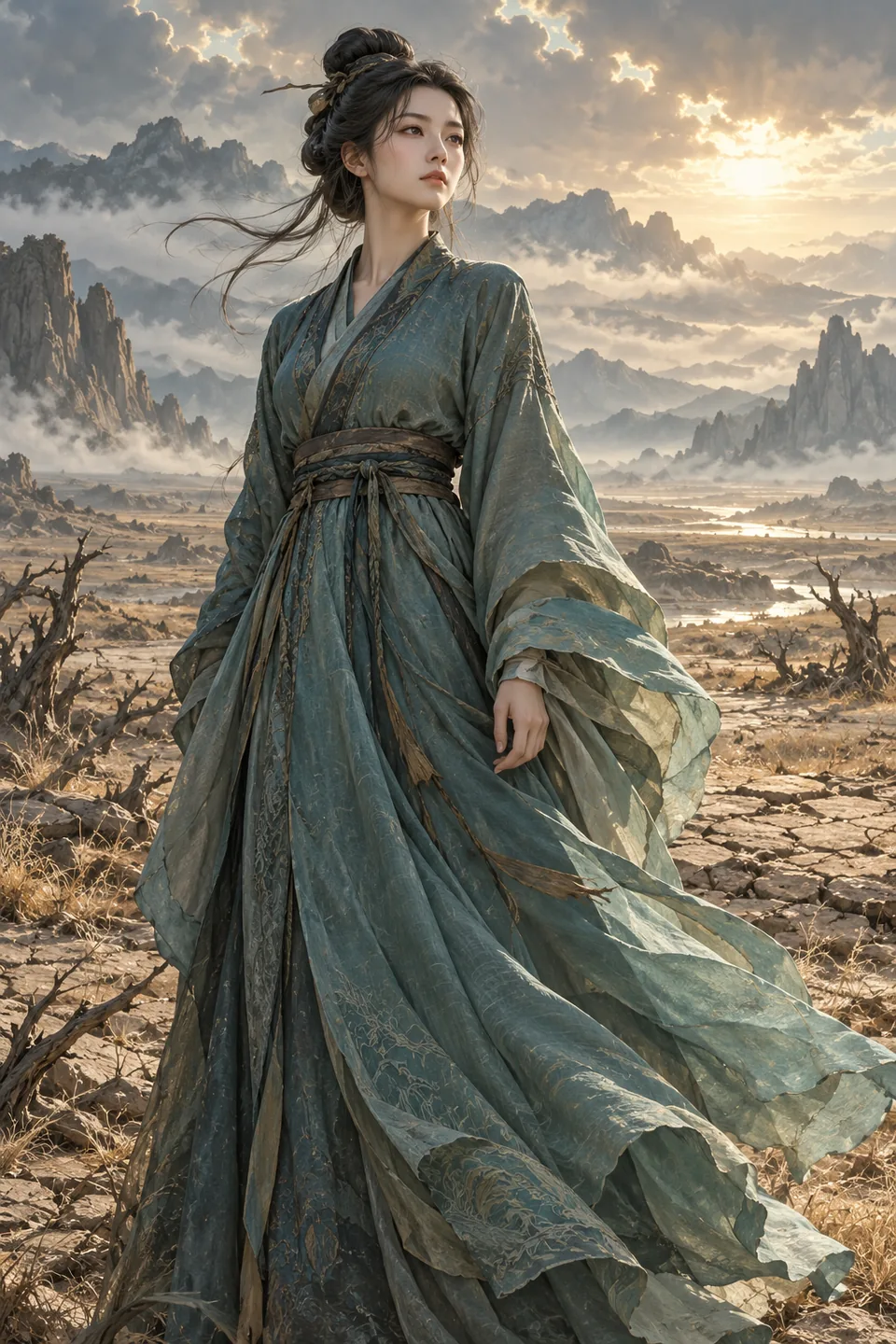 女魃艺术想象图,非历史复原