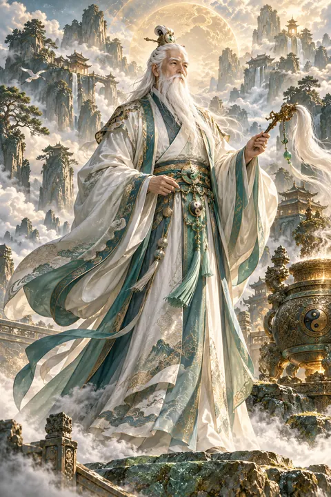 太上老君艺术图，非历史复原