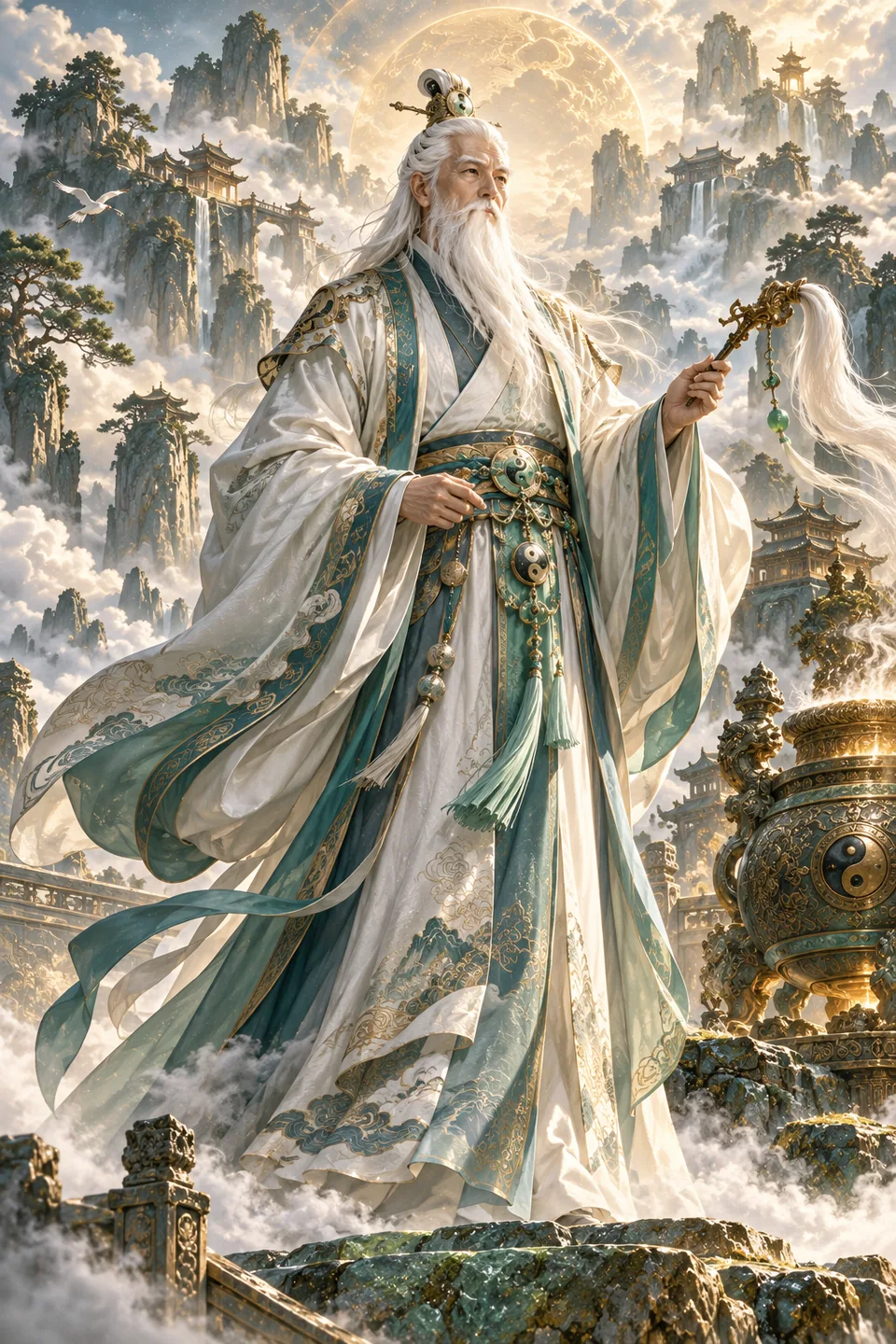 太上老君艺术想象图,非历史复原